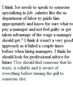 Joe's Hamburger Grill Discussion